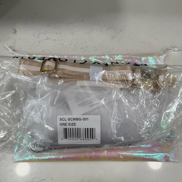 Stoney Clover Lane Clear Fanny Pack with Tan Strap - Picture 3 of 3